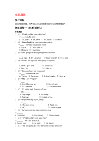阳泉市2016年中考英语语法复习练习：交际用语(含答案)