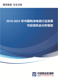 2018-2023年中国物流电商行业发展与投资机会分析前景预测报告.docx