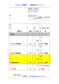 合肥星艺装饰公司报价单(二)