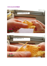 小孩毛衣金鱼花的编织