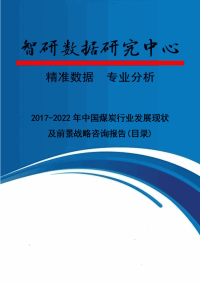 2017-2022年中国煤炭行业发展现状及前景战略咨询报告(目录).doc