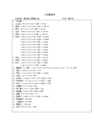 青秀湖公园亭廊工程量清单