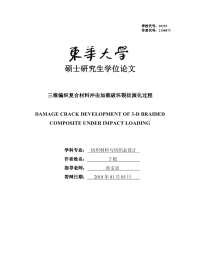三维编织复合材料冲击加载破坏裂纹演化过程