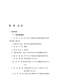 年产5000万条复合彩印编织袋系列产品生产线一期工程可行性研究报告