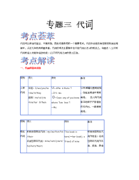 高中英语导学案与练习2012届高考英语语法精品学案：专题3 代词