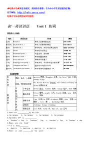 学习方法初一英语语法(新东方)知识必备_英语