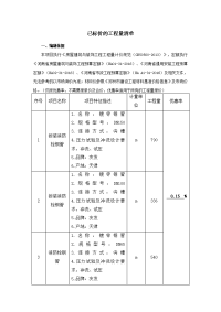 已标价的工程量清单