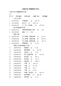 分部分项工程量清单39239