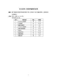 室内装饰工程预算编制的案例(12页)