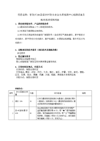 项目名称甘孜州18县级农村饮水安全水质检测中心检测设备