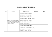 衡水公安局部门职责登记表