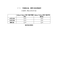 不锈钢水池、钢管支架采购清单