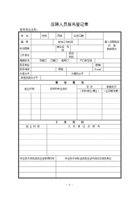 应聘人员报名登记表