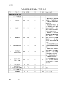 快捷酒店装饰工程报价单..