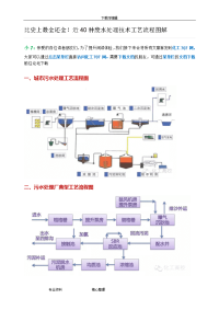 四十种污水处理工艺设计流程图