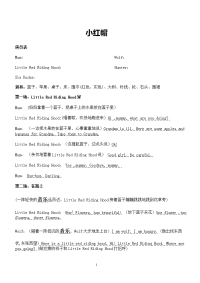 小红帽_英语话剧_剧本