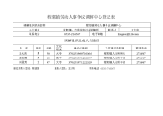 程郭镇劳动人事争议调解中心登记表