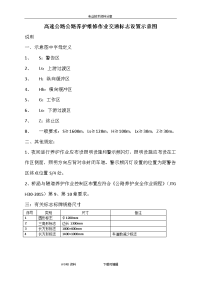 高速公路公路养护维修作业交通标志设置示意图(国标2015年)