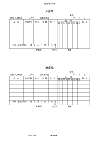 仓库管理表格大全汇总,仓库管理（全套）常用表格模板