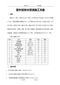 室外给排水管道施工组织设计方案