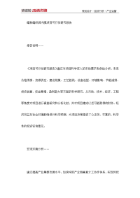 编制编织袋内膜项目可行性研究报告