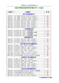 广州市辉视达电子有限公司报价单不含税