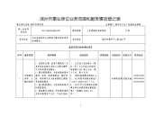 滨州事业单位业务范围和服务事项登记表