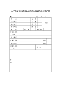 台江县苗族刺绣博物馆合同制讲解员报名登记表