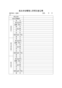 报关单位管理人员情况登记表