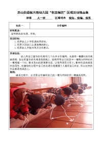 大一班创意编织区域活动精品集样表.doc