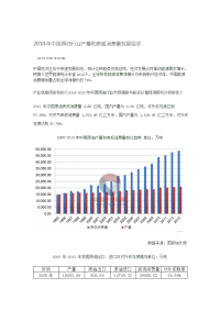 2014年中国原油行业产量和表观消费量发展现状