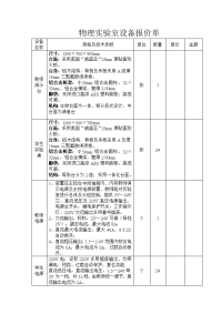 物理实验室设备报价单.doc