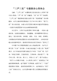 “三严三实”专题教育心得体会_2