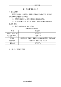 雨、污水管道施工工艺设计说明