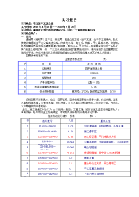 实习报告 实习涵盖高速公路隧道,桥梁桩基灌注,路基施工