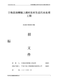 宁海县深甽镇上湖村农村生活污水处理工程