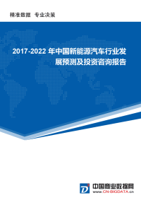 中国新能源汽车行业发展预测及投资战略报告(2017-2022)-目录