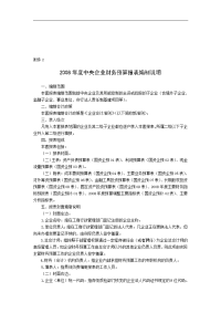 【管理精品】2008年度中央企业财务预算报表编制说明(doc15)