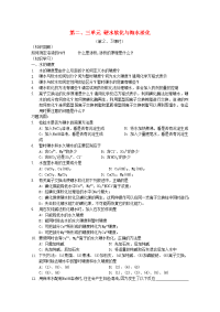 高中化学专题一多样化的水处理技术第二单元硬水软化第三单元海水淡化教案苏教版选修2