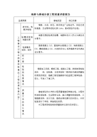 [建筑]地基与基础分部工程质量评估报告