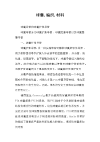 球囊,编织,材料