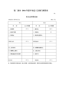 2016年恩平总工会部门预算表