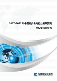 2017-2022年中国社交电商行业发展预测及投资战略(报告目录)