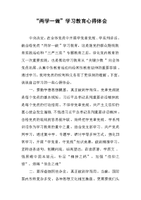 “两学一做”学习教育心得体会(1)