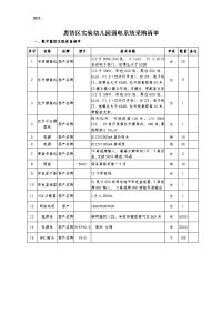 惠济区实验幼儿园弱电系统采购清单