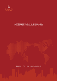 中国篮球服装行业发展研究报告