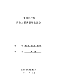 消防验收质量评估报告