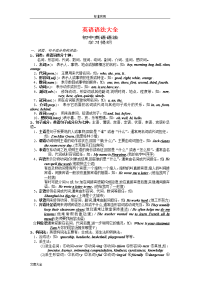 初中的英语语法大全[知识点总结材料可打印]64746