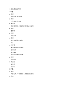 小学英语语法大纲(分级)