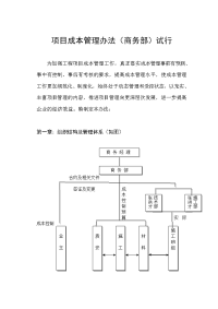 项目成本管理办法(文档及各流程图)